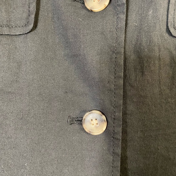 Theory Black Linen Blend Jacket Sz8 - Picture 8 of 9